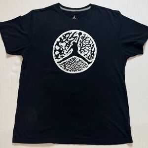 Jordan Black and Silver Graphic Tee